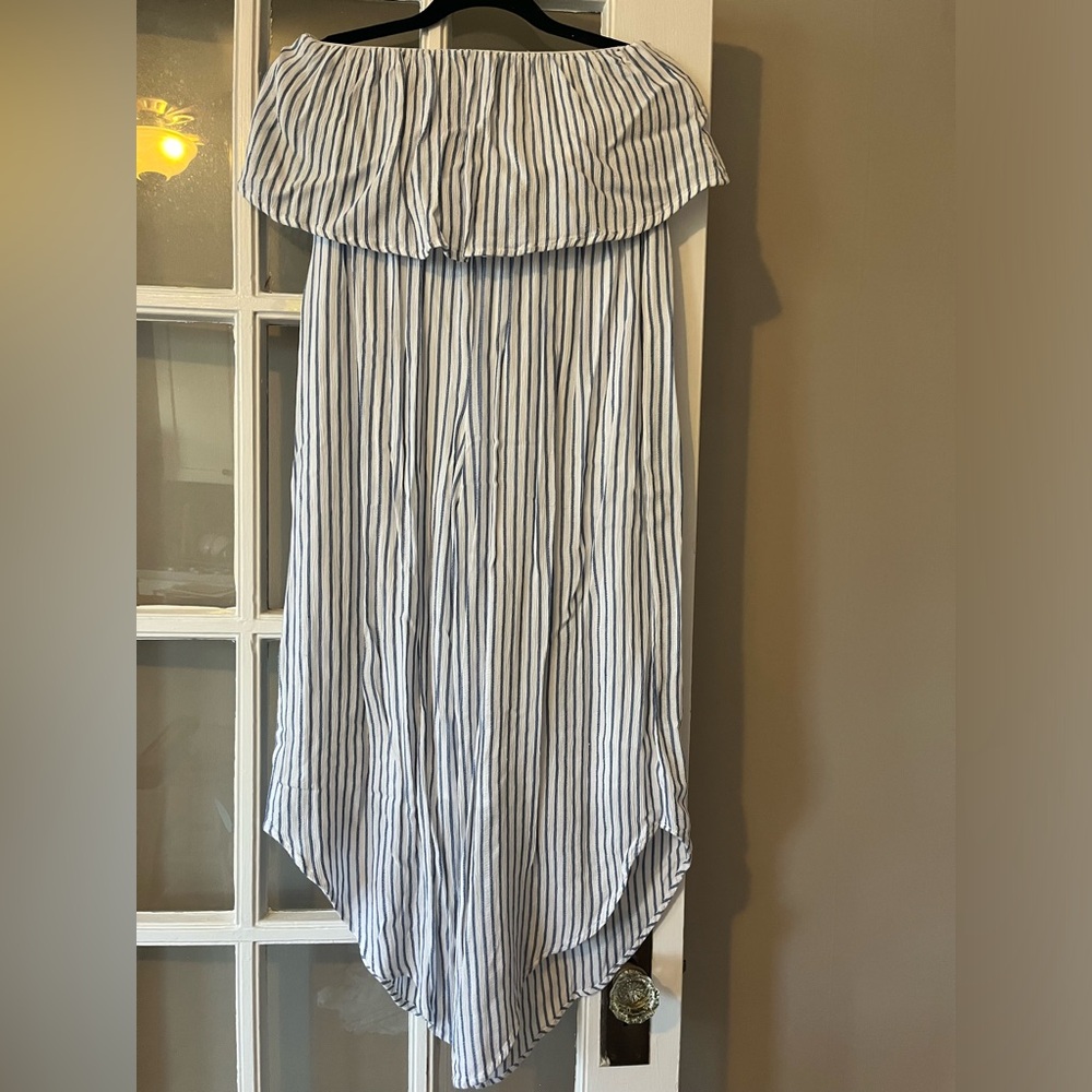 Strapless Striped Jumper